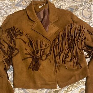 Fringe suede new jacket